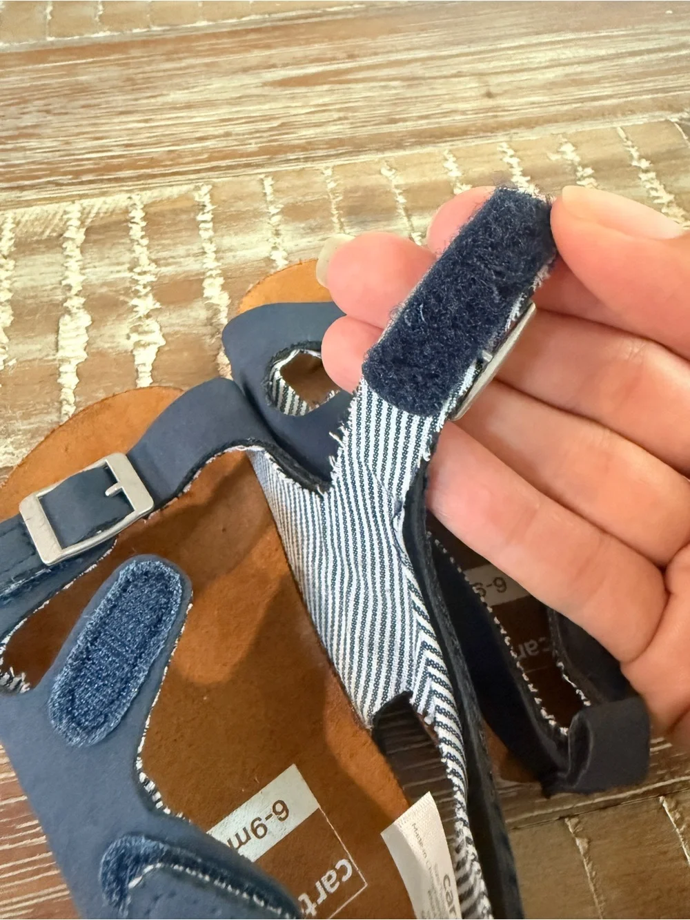 Free with purchase Carters Baby Sandals 6-9m Navy